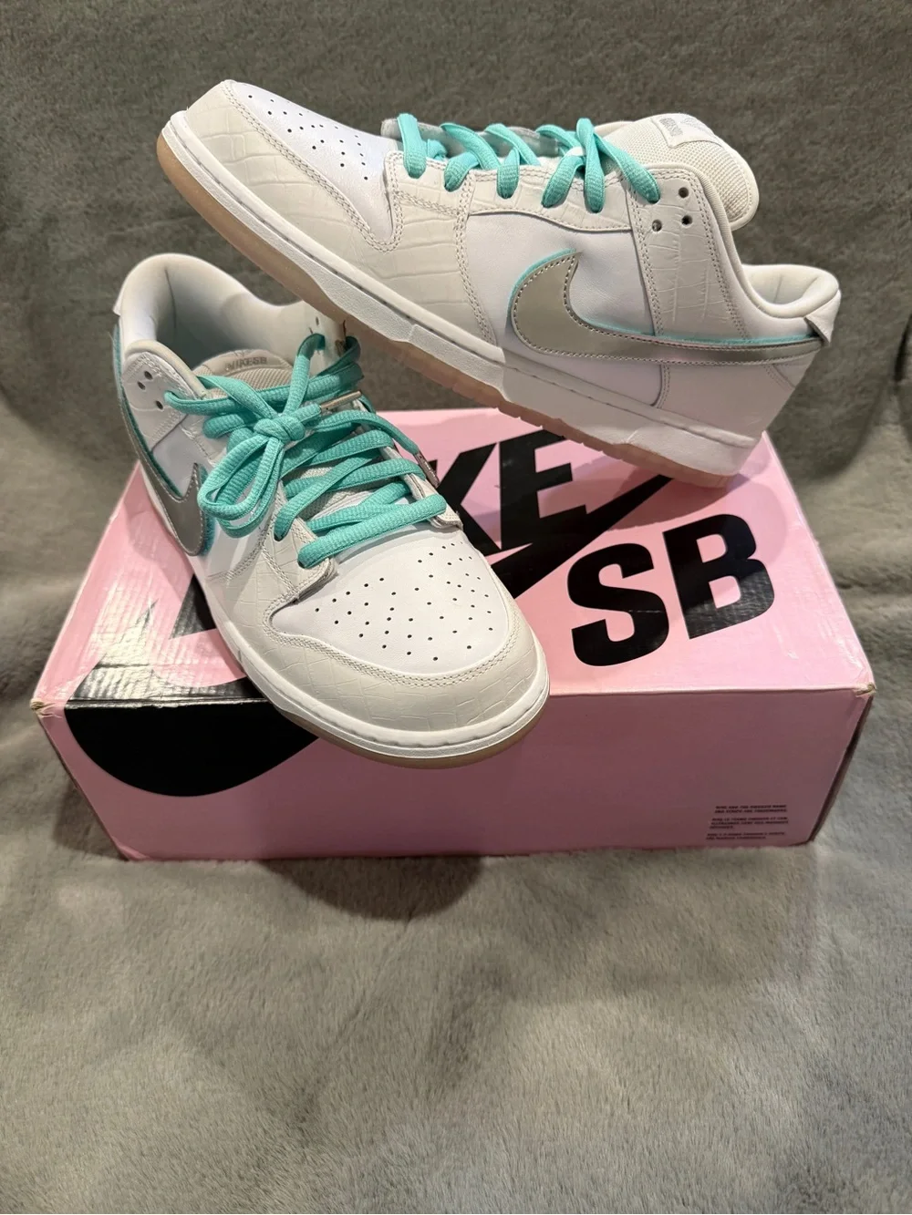 Nike SB Dunk Low Diamond Supply Co White Diamond Size 13M BV1310-100 DS OG ALL
